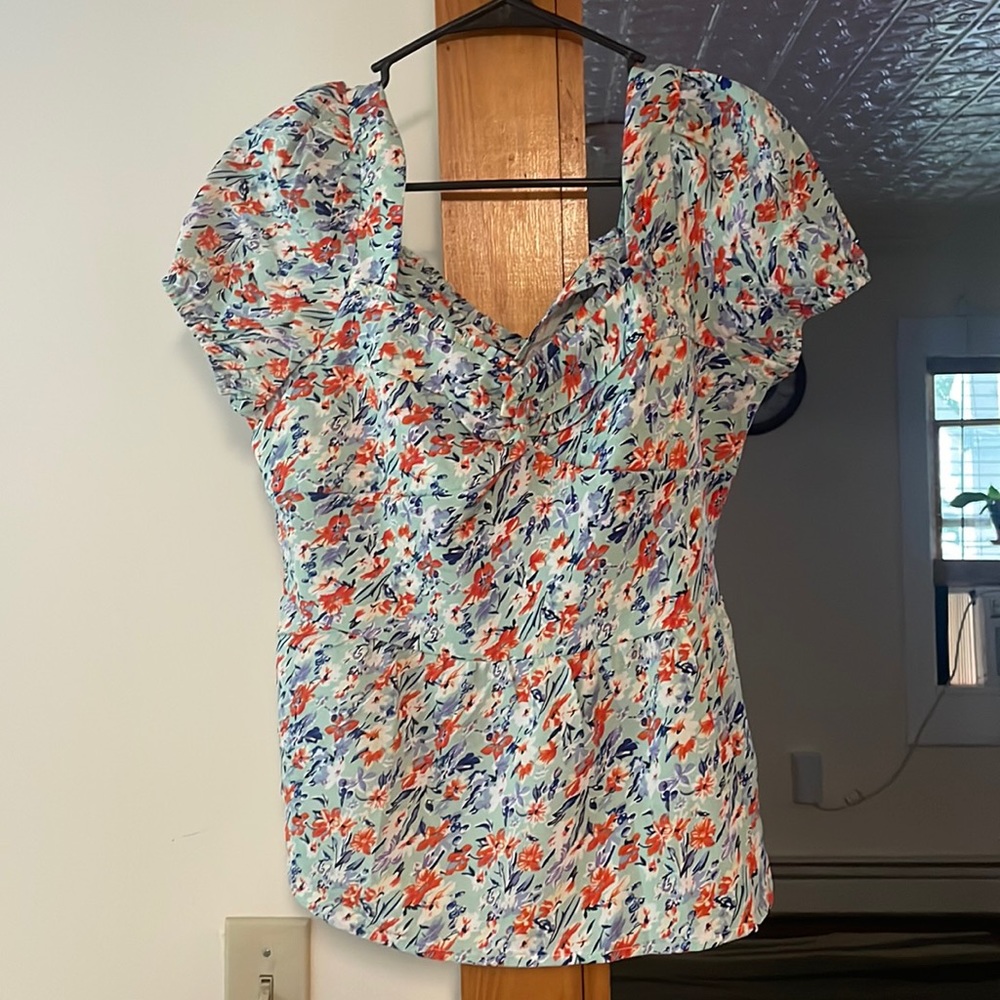 Quiz Clothing Peplum Top Size US 8